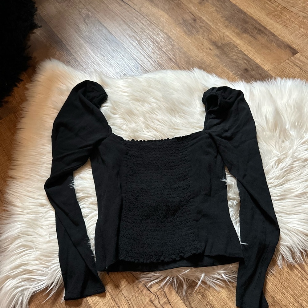 REFORMATION Roma Top Black - Picture 7 of 7